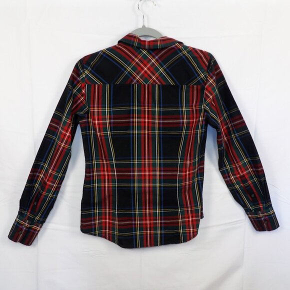 J. Crew Size 4 Long Sleeve Plaid Button Down red/blue/green/yellow/white/black - Picture 3 of 6